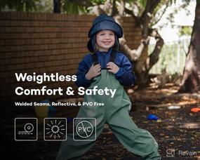 img 1 attached to 💦 Reima Vesi Kids Waterproof Hooded Rain Jacket: Lightweight, Windproof Outdoor Coat for Kids - Superior Protection!