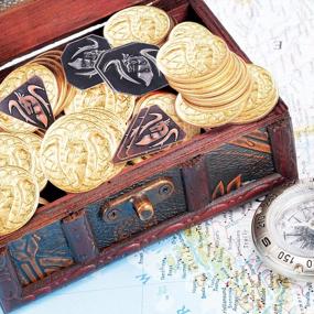 img 1 attached to Upgrade Your Gaming Experience With 70PCS Metal DND Coins & PU Leather Bag Set – Featuring 30 Gold, 20 Silver, And 20 Copper Coins, Perfect For Fantasy Board Games, Complete With Retro Leather Pouch