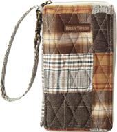 bella taylor wristlet quilted country women's handbags & wallets ~ wristlets logo