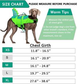 img 3 attached to Durable Dog Life Jacket with Rescue Handle for Small Medium or Larger Dogs - Enhanced Buoyancy & Pet Safety Vest for Swimming & Boating