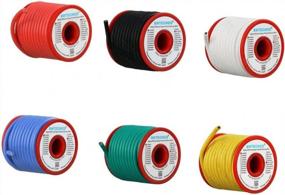 img 3 attached to BNTECHGO 12 Gauge Silicone Wire Kit 6 Color Each 25 Ft Flexible 12 AWG Stranded Tinned Copper Wire