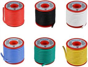 img 4 attached to BNTECHGO 12 Gauge Silicone Wire Kit 6 Color Each 25 Ft Flexible 12 AWG Stranded Tinned Copper Wire