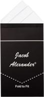jacob alexander pre folded triangles handkerchief men's accessories ~ handkerchiefs logo
