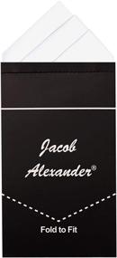 img 1 attached to Jacob Alexander Pre Folded Triangles Handkerchief Men's Accessories ~ Handkerchiefs