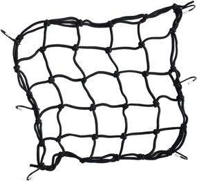 img 4 attached to UPANBIKE Bike Carrier Cargo Net: Secure Your Gas, Luggage, and Helmet with 6 Stretchable Hooks and Bungee Mesh Web