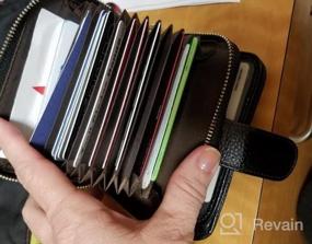 img 5 attached to Secure And Stylish: Beurlike Leather RFID Credit Card Holder And Organizer For Women