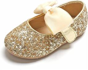 img 1 attached to 🌸 Felix Flora: Exquisite Flower Wedding Girls' Shoes - Elegant Flats