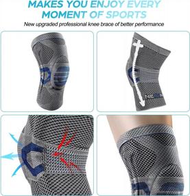 img 1 attached to NEENCA Professional Knee Brace With Patella Gel Pad & Side Stabilizers - Compression Knee Sleeve For Pain Relief, Running, Workout, Arthritis, Joint Recovery - Medical Knee Support Bandage
