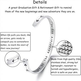 img 2 attached to Women'S Inspirational Cuff Bracelet - Encouraging Best Friend Bangle For Birthday And Friendship - KOORASY