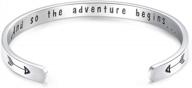 women's inspirational cuff bracelet - encouraging best friend bangle for birthday and friendship - koorasy logo