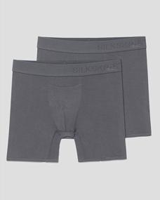 img 1 attached to Men'S Terramar Silkskins 6-Inch Boxer Briefs For Enhanced Comfort And Durability