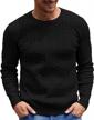 stay stylish with aimeilgot men's cable knit pullover sweater logo