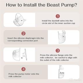 img 1 attached to Double Wearable Breast Pump: Hands-Free & Portable Electric Pump with 2 Modes, 🤱 9 Levels, and Low Noise - Ideal for Painless Breastfeeding & Extra Flange Included