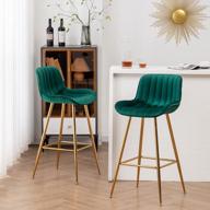 sidanli bar height stools set of 2, gold modern design kitchen counter chairs, green bar stools logo