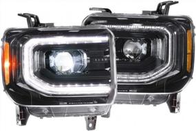 img 4 attached to Morimoto XB LED Headlight Housing Upgrade, Fits 2014-2018 GMC Sierra, Plug And Play Replacement, DOT Approved LED Assembly With Switchback Sequential Turn Signals Pair Of Headlights (LF544)