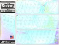 🚤 stiffie shift chrome 3-inch id kit - boat & personal watercraft alpha-numeric registration numbers stickers decals logo