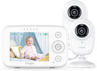 👶 simyke video baby monitor with 2 cameras and audio - 3.5" lcd digital display, 2-way talk, infrared night vision, 2x zoom, temperature detection, vox, auto lullaby - advanced baby monitoring logo