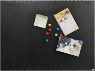decorative magnetic bulletin board with 40 magnets, 24 x 18 inch wall mount for photos and messages - jiloffice logo