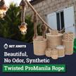 sgt knots twisted promanila - unmanila, lightweight synthetic rope for diy projects, marine and commercial use (3/8" x 400ft, 3 strand twisted) logo