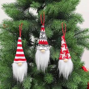 img 2 attached to Add Festive Fun To Your Tree With YZHI Handmade Gnome Christmas Ornaments - Perfect As Gifts And Decorations For 2021!