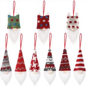 img 4 attached to Add Festive Fun To Your Tree With YZHI Handmade Gnome Christmas Ornaments - Perfect As Gifts And Decorations For 2021!