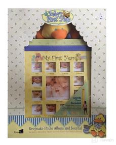 img 4 attached to Babys First Year Keepsake: Photo Album, Journal & Plush Growth Chart Combo