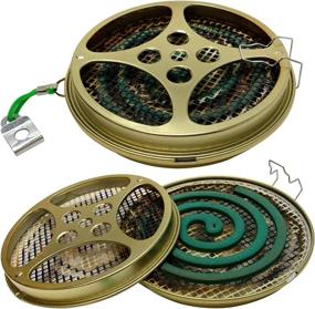 img 4 attached to 2-Pack Portable Mosquito Coil Holders - Perfect For Outdoor Use, Pool Side, Patio, Deck, Camping & Hiking!