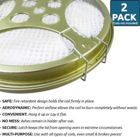img 1 attached to 2-Pack Portable Mosquito Coil Holders - Perfect For Outdoor Use, Pool Side, Patio, Deck, Camping & Hiking!