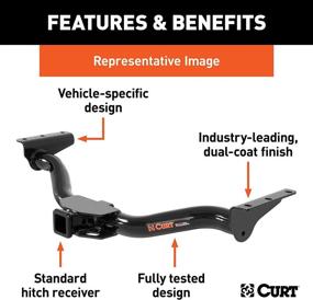 img 2 attached to 🚗 CURT 13143 Class 3 Trailer Hitch, 2-Inch Receiver, Compatible with Lexus RX350 and RX450h Models