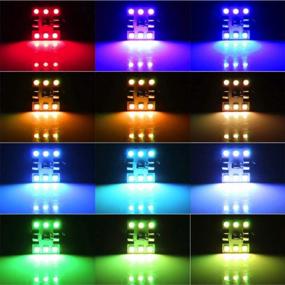 img 3 attached to RGB LED Festoon Bulb With Remote Control - 2 Pack (31Mm/1.25") - 16 Colors Change Car Interior Light Dome Map Courtesy Lamps DE3175 DE3021 DE3022 3175 6428