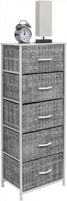 img 2 attached to Maximize Storage Space With Sorbus Fabric Dresser - Chest Of 5 Drawers, Stylish Clothing Organizer For Bedroom And Living Room With Steel Frame And Wood Handles