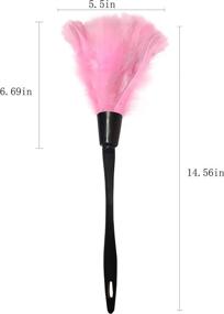 img 3 attached to Feather Dusters Turkey Duster 14Inches（Pink）