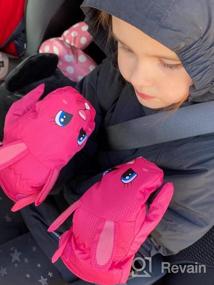 img 8 attached to Warm and Cozy Ski Gloves 🧤 for Toddlers - Perfect for Winter Outdoor Activities!