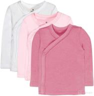 honestbaby organic side snap blossom preemie apparel & accessories baby girls : clothing логотип