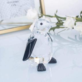 img 2 attached to Cute Crystal Penguin Figurines For Desk Decoration: A Must-Have Collectible Item