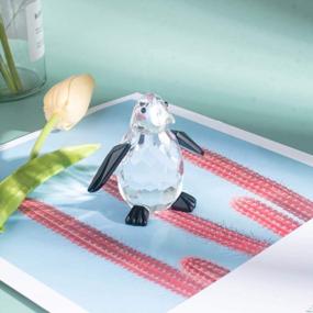 img 1 attached to Cute Crystal Penguin Figurines For Desk Decoration: A Must-Have Collectible Item