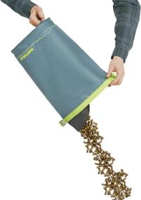 img 2 attached to Travel With Ease: RUFFWEAR Kibble Kaddie - 42 Cup Dog Food Storage System In Slate Blue