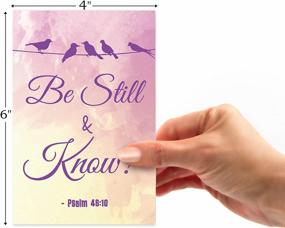 img 2 attached to Cavepop Inspirational Bible Verse Quote Greeting Cards Stationary Set, Thinking Of You Encouragement Cards With Envelopes - 4 X 6 Inches - 36 Pack (6 Designs)
