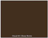 🎨 виниловая наклейка 12 "x 10 фт рулон глянцевого оракала 651 коричневого цвета с клеевой основой: идеально подходит для резаков по дереву, отверток и резаков для наружной рекламы логотип