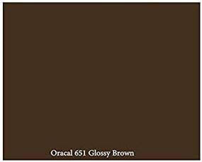 img 1 attached to 🎨 VinylXSticker 12" x 10 ft Roll of Glossy Oracal 651 Brown Adhesive-Backed Vinyl: Perfect for Craft Cutters, Punches, and Vinyl Sign Cutters