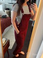img 1 attached to Chic And Comfortable: Women'S Corduroy Overalls With Adjustable Straps And Pockets review by Tasha Murphy