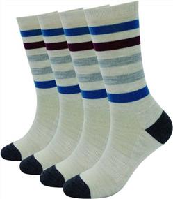 img 4 attached to Women'S Merino Wool Outdoor Hiking Trail Socks 4 Pack EnerWear