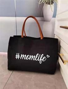 img 3 attached to Mama Tote Christmas Gifts Mother Women's Handbags & Wallets - Totes