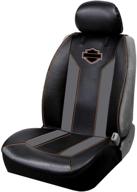 🏍️ ultimate seat protection: harley-davidson deluxe b&s b&s sideless 3-piece seat cover, black - single логотип