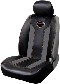 img 1 attached to 🏍️ Ultimate Seat Protection: Harley-Davidson Deluxe B&S B&S Sideless 3-Piece Seat Cover, Black - Single