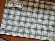 img 1 attached to Folkulture Set Of 6 Woven Placemats - Heat Resistant And Washable Cotton Table Mats For Farmhouse And Boho Décor In Juniper Green, 14" X 19 review by Teresa Wiggins