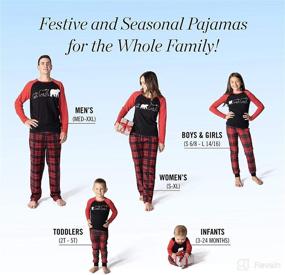 img 3 attached to 🐻 JumpOff Jo - Bear Christmas Matching Family Pajamas Set in Sizes: Infant to Adult 2XL