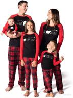 🐻 jumpoff jo - bear christmas matching family pajamas set in sizes: infant to adult 2xl logo