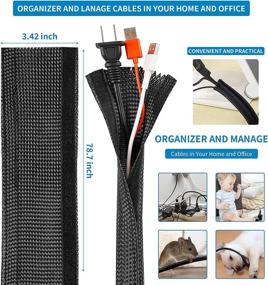 img 3 attached to 134-Piece Cable Management Kit: Self-Adhesive Cable Clips, Cable Ties, and Sleeve Cover with Velcro - Fastening Wire Ties for Car, PC, Computer, TV, Office, and Home