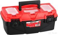 maxpower 13-inch tool box: compact storage solution with removable tray & dual lock security for household use logo